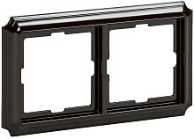 Рамка универсальная Schneider Electric Merten Antique 2-м. коричневый картинка